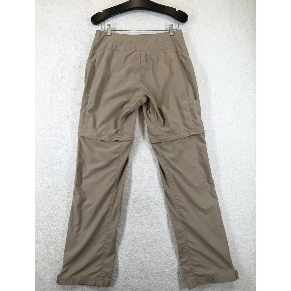 Mountain Hardwear Womens Convertible Hiking Pants Khaki Tan Size 8/34 Zip Off - Picture 2 of 15